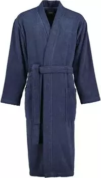 Caw&ouml; Herren-Bademantel 828-17 Uni Blau