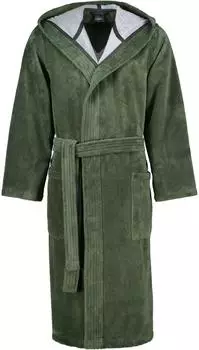 Caw&ouml; Herren-Bademantel Doubleface 831-47 Feld
