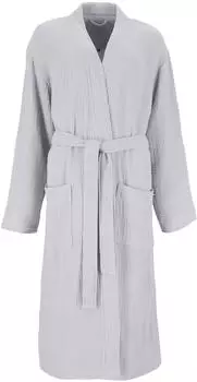 Bugatti Unisex-Bademantel Durini light grey