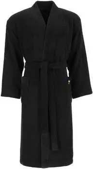 Vossen Unisex-Bademantel Woodstock schwarz