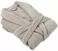 M&ouml;ve Unisex-Bademantel "Schalkragen Velours, ideal f&uuml;r Sauna & Spa,