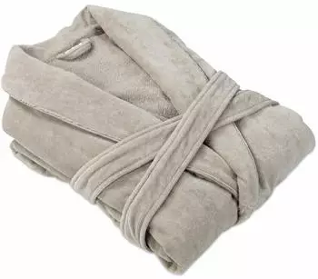Möve Homewear Schalkragenmantel silver (823) Möve Homewear Schalkragenmantel silver (823)