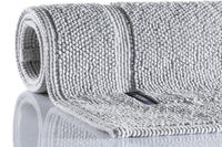 Joop! Badteppich Pearl, Silber, Hellgrau, Textil, Uni, rechteckig, 50x70 cm, Made in