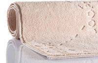 Joop! Badteppich Dash, Sand, Beige, Textil, rechteckig, 65x115 cm, Made in Germany,