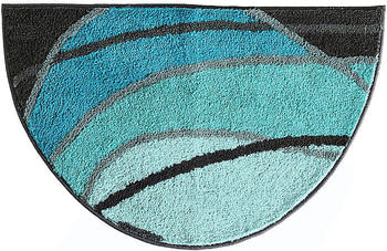 REDBEST Duschvorlage Lynn halbrund gruen/blau/grau 50x80 cm