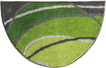 REDBEST Duschvorlage Lynn halbrund gruen/grau 50x80 cm
