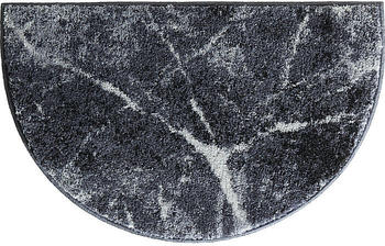 Erwin Müller Duschvorlage Marmor halbrund grau 50x80 cm