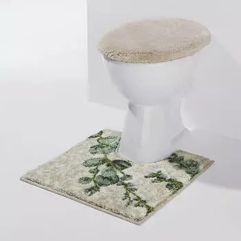 Erwin Müller WC-Deckelbezug Eukalyptus braun-beige 47x50 cm