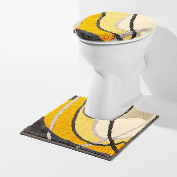 REDBEST WC-Umrandung Lynn gelb/grau 50x50 cm