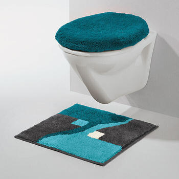 Erwin Müller WC-Vorlage Athen blau/grau 50x50 cm