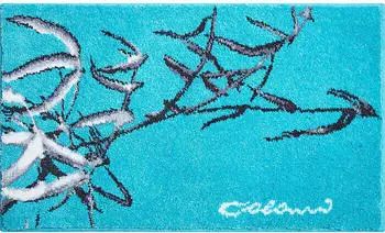 Colani Badematte gruen/blau 70x120 cm