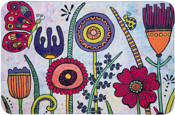 Wenko Badematte Rollin'Art Full Bloom 45x70 cm