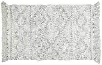 Wenko Badematte Urla 60x90 cm Grau zertifizierte Bio-Baumwolle