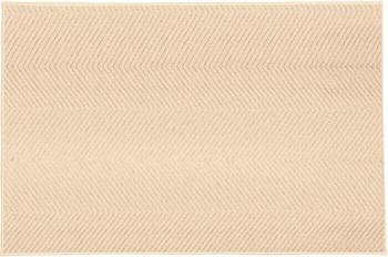 Kleine Wolke Badteppich Zigzag Sandbeige 60x 90 cm