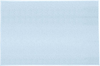 Kleine Wolke Badteppich Zigzag Hellblau 70x120 cm