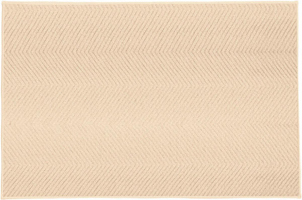 Kleine Wolke Badteppich Zigzag Sandbeige 50x 60 cm