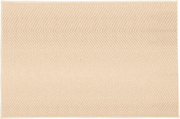 Kleine Wolke Badteppich Zigzag Sandbeige 70x120 cm