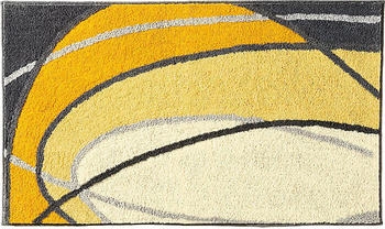 REDBEST Badematte Lynn gelb/grau 60x100 cm
