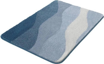 Kleine Wolke Badteppich Malena Iceblue WC-Vorleger mit Ausschnitt 50 x 50 cm
