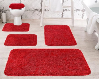 Grund Melange WC-Vorleger Badteppich Rubinrot 50x60 cm (b4102-006004007)