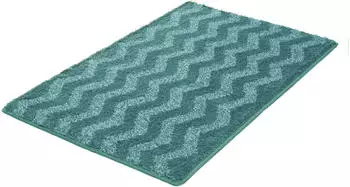 Kleine Wolke Badteppich ZACK Petrol 70 x 120 cm