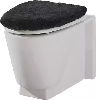 Erwin Müller WC-Deckelbezug Veria 47x50 cm grau-schwarz