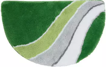 Erwin Müller Duschvorlage Veria halbrund 50x80 cm grün