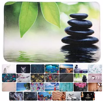 Sanilo Badteppich Harmony Gr&uuml;n, Polyester, 50x80cm