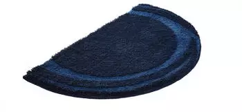 Kleine Wolke Badteppich MYSTIC Navy 45 x 70 cm halbrund