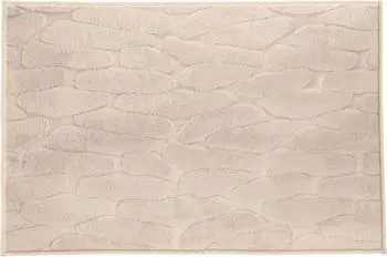 Kleine Wolke Badteppich TONDO Seidenfarben 60 x 90 cm
