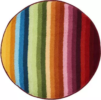 Kleine Wolke Badteppich FUNKY Multicolor 80 cm rund
