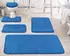 Grund Badteppich MELANGE Jeansblau 70x120 cm