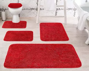 Grund Badteppich MELANGE Rubin 70x120 cm