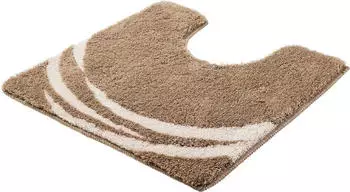 Kleine Wolke WC-Vorleger MYSTIC Taupe 55 x 55 cm mit Ausschnitt