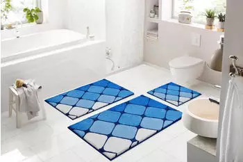 Grund Badteppich SHANGA blau 50x60 cm