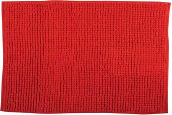MSV Badteppich Chenille-Mikrofaser rot 50x80cm (144500)