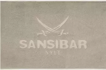 Sansibar Sylt Badematte 50x80cm, 100% Baumwolle, taupe