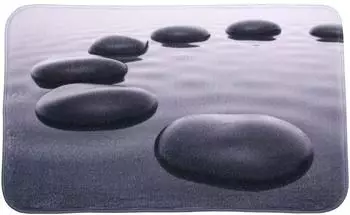 Sanilo Badteppich "Black Stones" rutschhemmend, waschbar, 50x80cm