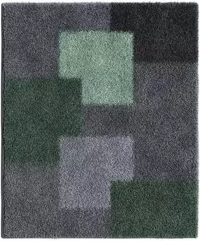 Grund RUBIC Badematte Polyacryl, gr&uuml;n/anthrazit/grau, 50x60cm