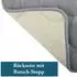 MSV Pebble Badematte Mikrofaser, hellgrau, 40x60cm (141067)