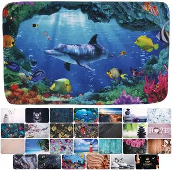 Sanilo Badteppich Delphin Korallen, rutschhemmend, 50x80cm