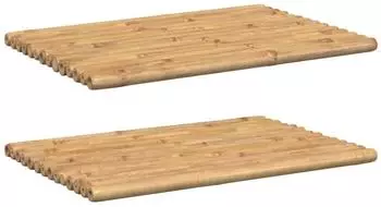 vidaXL Badematten 2 Stk. Bambus 70x50cm (366457)