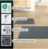 ZOLLNER Badematte 2er-Set 50x70cm, 100% Baumwolle, grau (00000324-905)