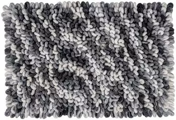 Wenko Lerici Badteppich Polyester/Baumwolle, grau-blau, 60x90cm, rutschhemmend
