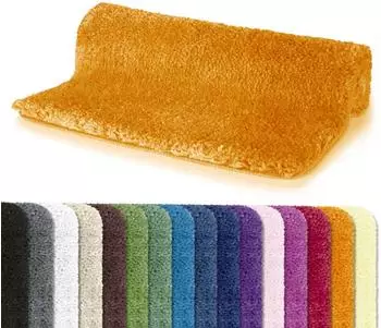 Spirella Highland Badematte, orange, 55x65cm, Flor 40mm