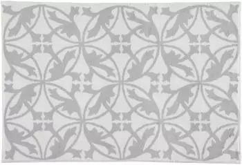 Rhomtuft Mauro Badematte 70x120cm, 100% Baumwolle, weiß-kiesel