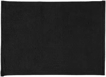 Rhomtuft Plain Badematte schwarz, 50x70cm (15)