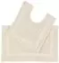 Homescapes Badgarnitur 2-tlg., wendbar, 100% Baumwolle, creme (BT1178)