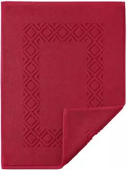 Egeria Denver Badematte Baumwolle bordeaux, 50x70cm