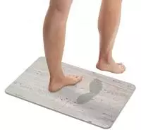 WENKO Badematte "Modell Puna" H&ouml;he 10 mm schnell trocknend rutschfest, stark